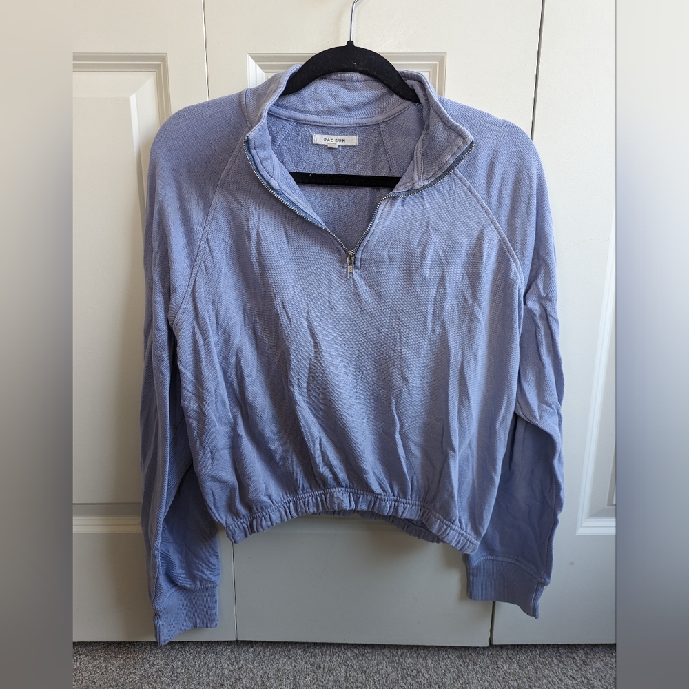 PacSun Cropped Quarter Zip Sweater